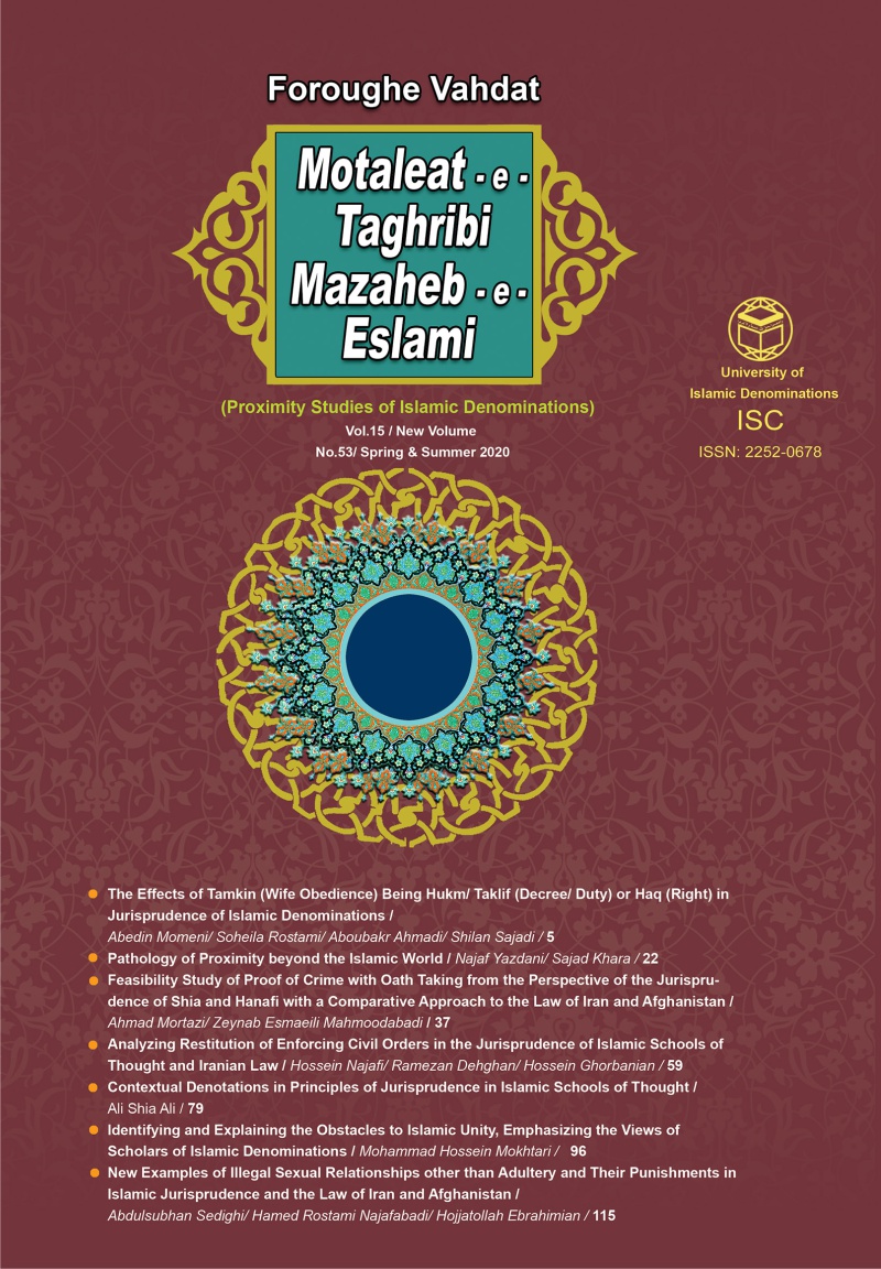 Motaleat-e-Taghribi Mazaheb-e-Eslami (Proximity Studies of Islamic Denominations) (Foroughe Vahdat)